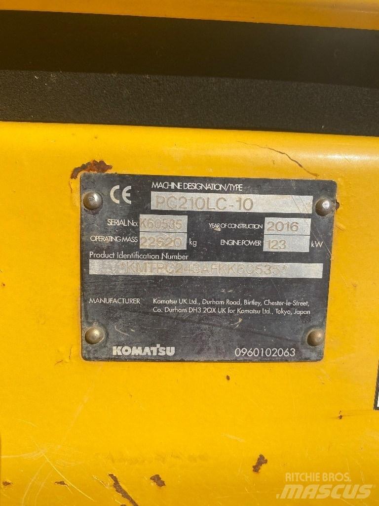 Komatsu PC 210 LC-10 履帶式 挖土機/掘鑿機/挖掘機