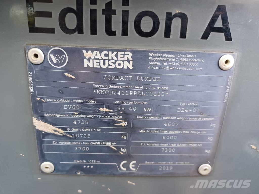 Wacker Neuson DV 60 側卸礦車