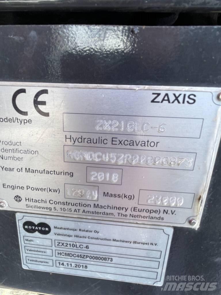 Hitachi ZX210LC-6 履帶式 挖土機/掘鑿機/挖掘機