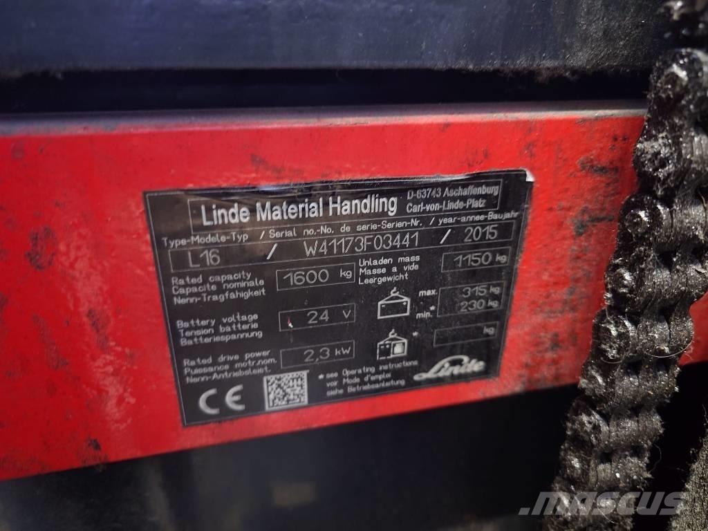 Linde L16/1173 行走控制式堆積機