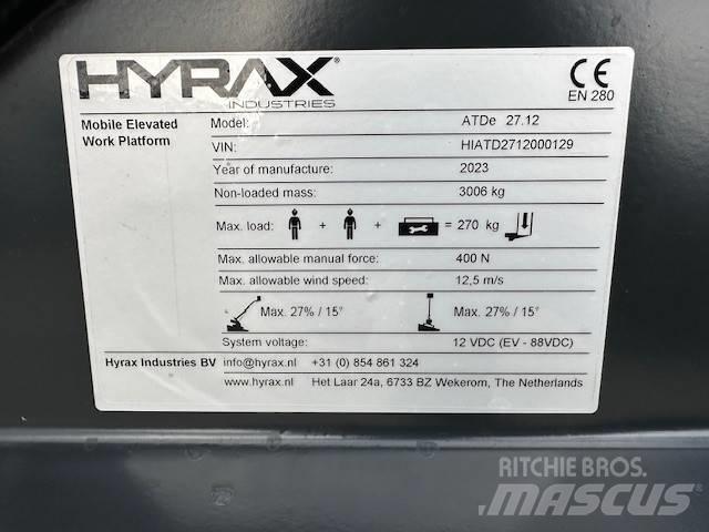 Hyrax ATDe 27.12 伸縮臂高空作業車