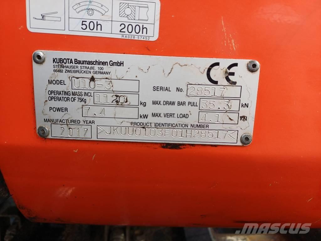 Kubota U 10-3 G 小型挖土機/掘鑿機<7t(小型挖掘機)
