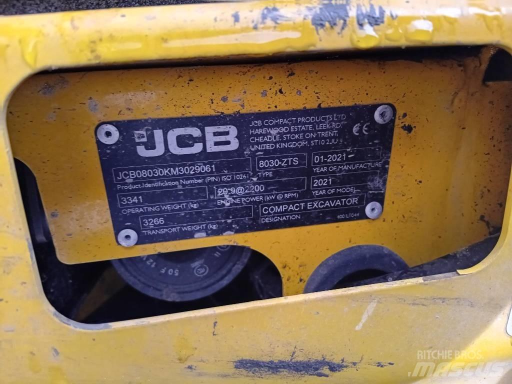 JCB 8030 ZTS 小型挖土機/掘鑿機<7t(小型挖掘機)