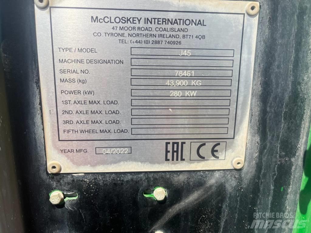McCloskey J45 移動式壓碎機
