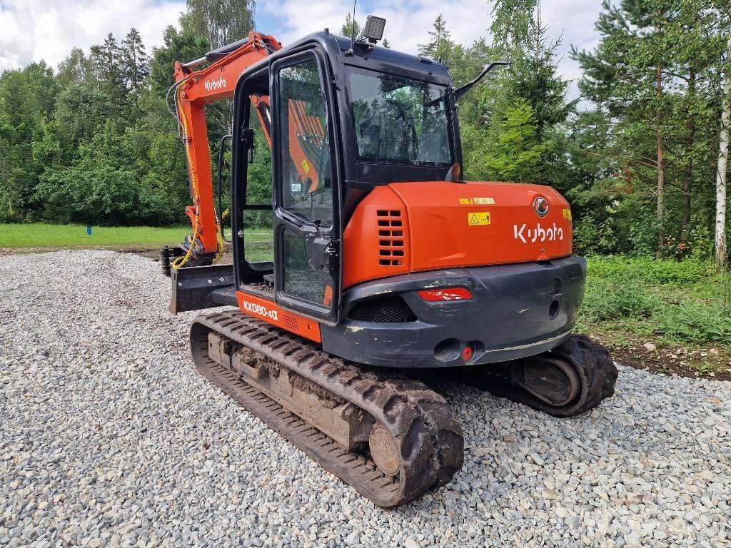 Kubota KX 080-4 中型挖土機/掘鑿機/挖掘機 7t-12t