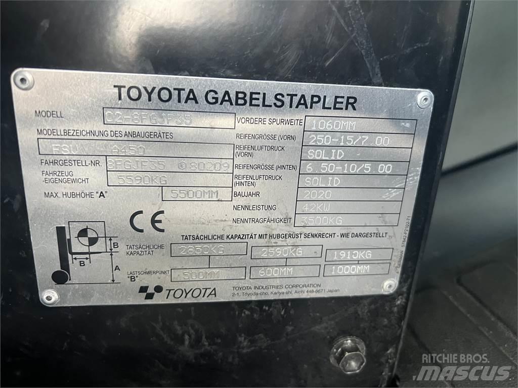 Toyota 8FGJF35 液化石油氣LPG卡車