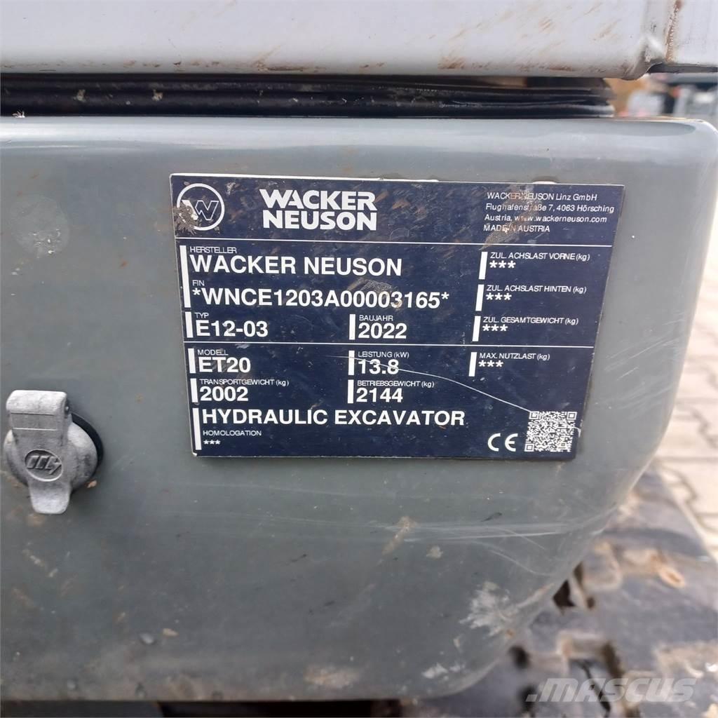 Wacker Neuson ET20 履帶式 挖土機/掘鑿機/挖掘機