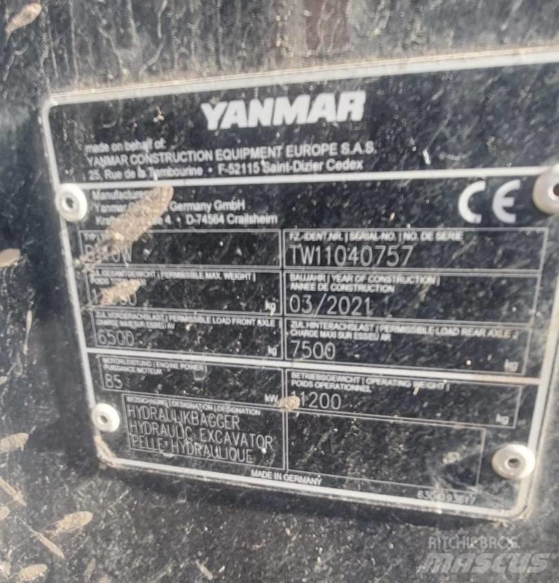 Yanmar B 110 W 旋轉式挖土機/掘鑿機/挖掘機