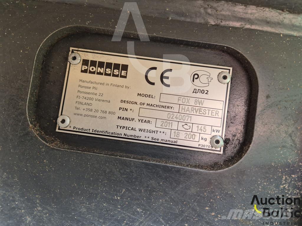 Ponsse Fox 8W 收穫機