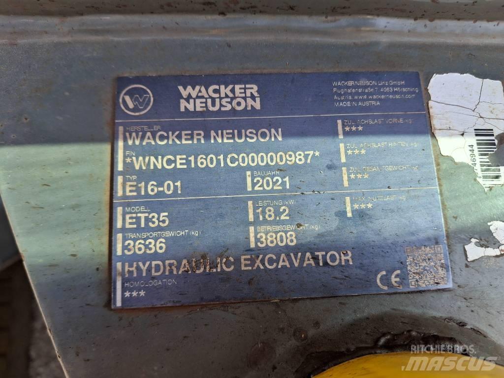 Wacker Neuson ET35 履帶式 挖土機/掘鑿機/挖掘機