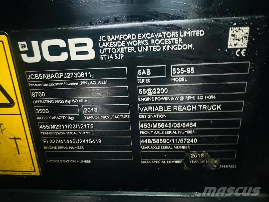 JCB 535-95 農業用伸縮臂裝載機