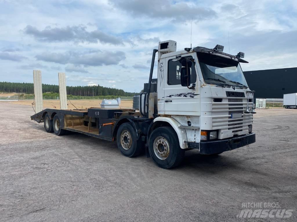 Scania R142H 8X2 平板式/側卸式卡車