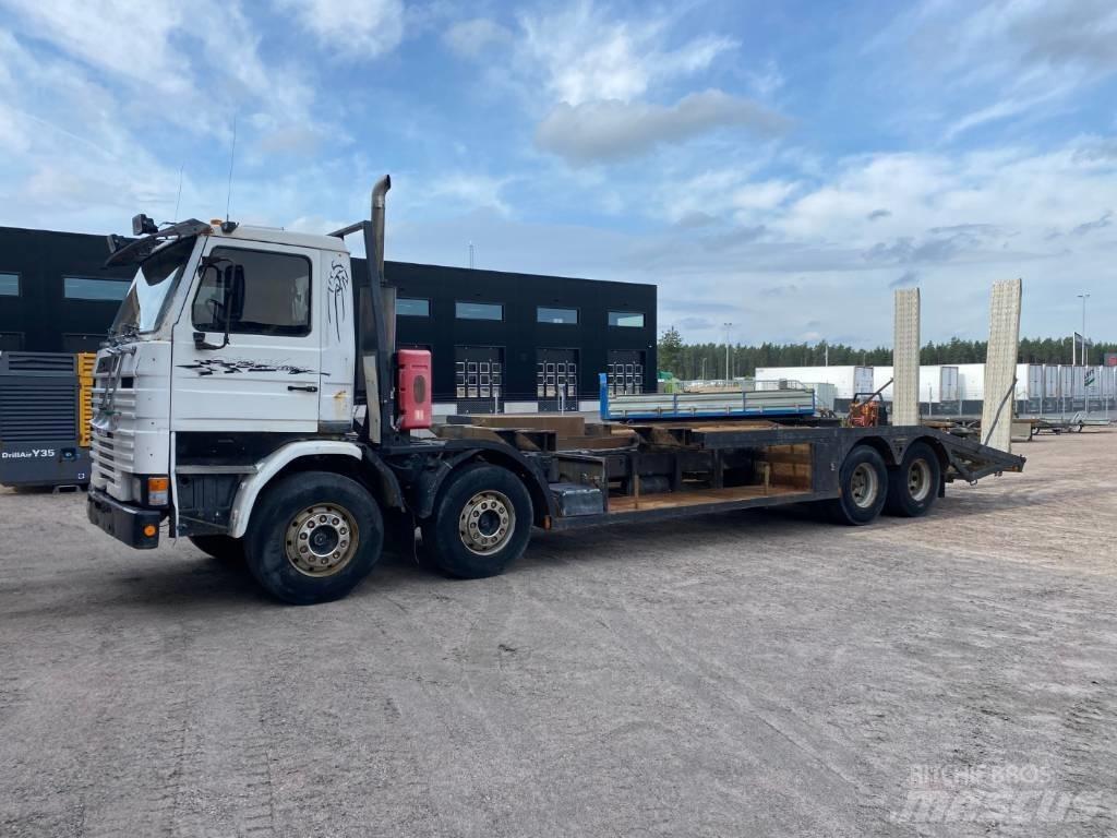 Scania R142H 8X2 平板式/側卸式卡車