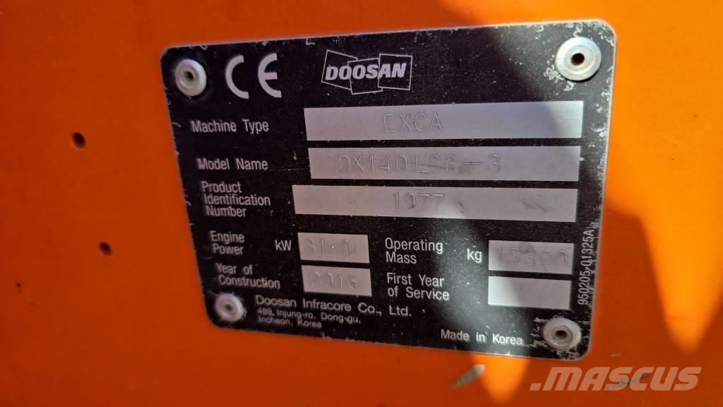 Doosan DX 140 LCR-3 履帶式 挖土機/掘鑿機/挖掘機