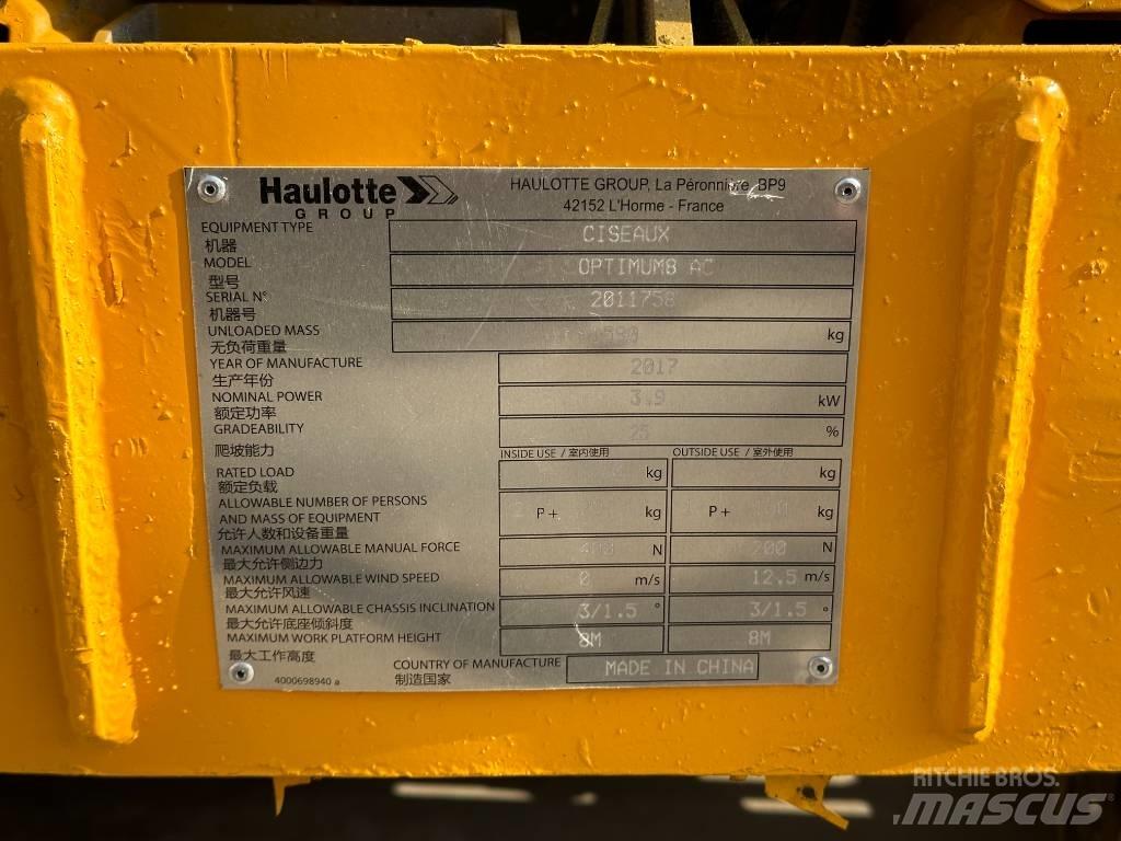 Haulotte OPTIMUM 8 剪式升降機