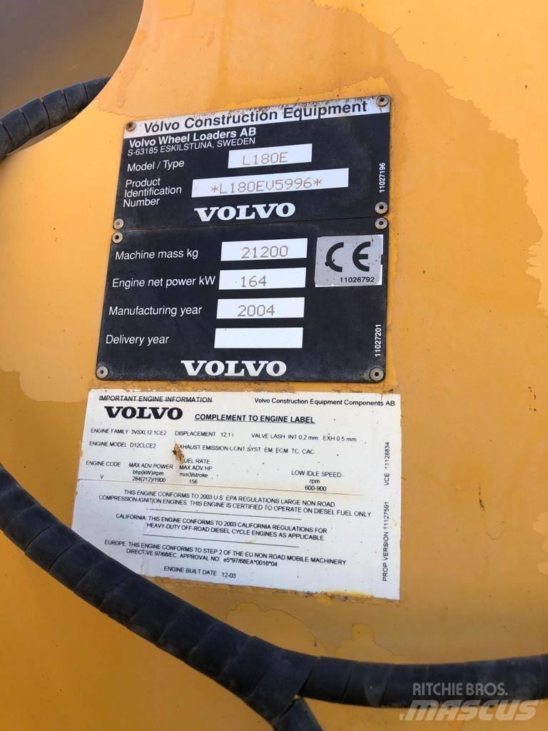 Volvo L 180 E 輪胎式裝載機