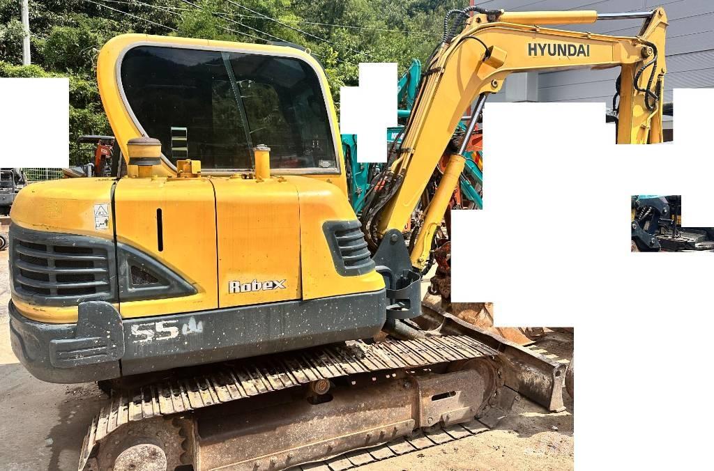 Hyundai Robex 55 小型挖土機/掘鑿機<7t(小型挖掘機)