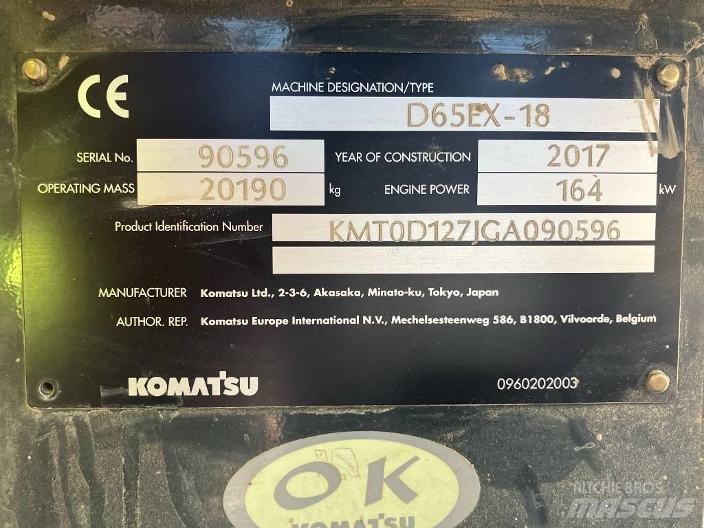 Komatsu D65 EX-18 履帶推土機