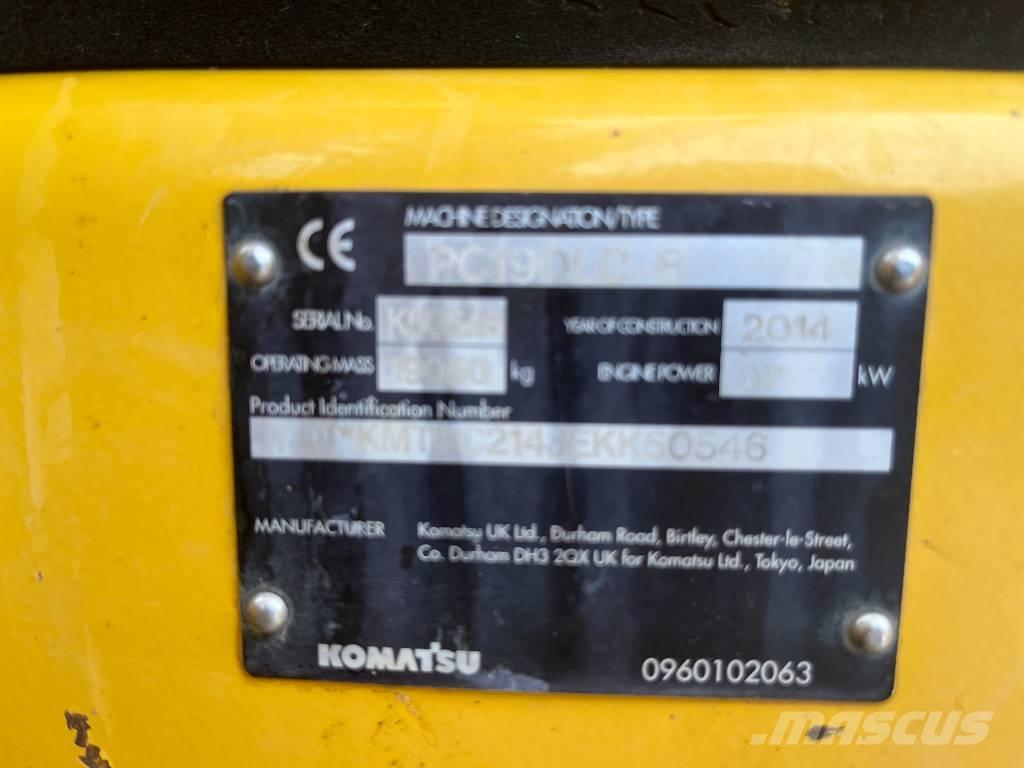 Komatsu PC 190 LC-8 履帶式 挖土機/掘鑿機/挖掘機