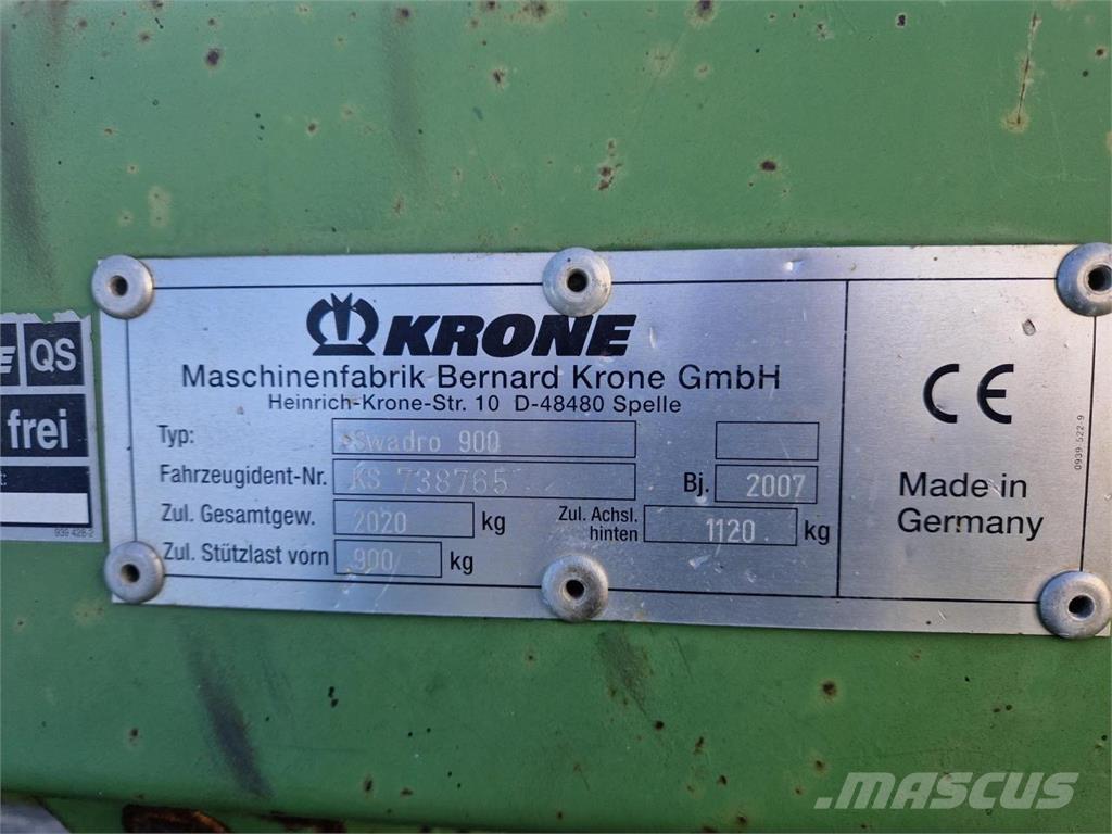 Krone Swadro 900 堆草機