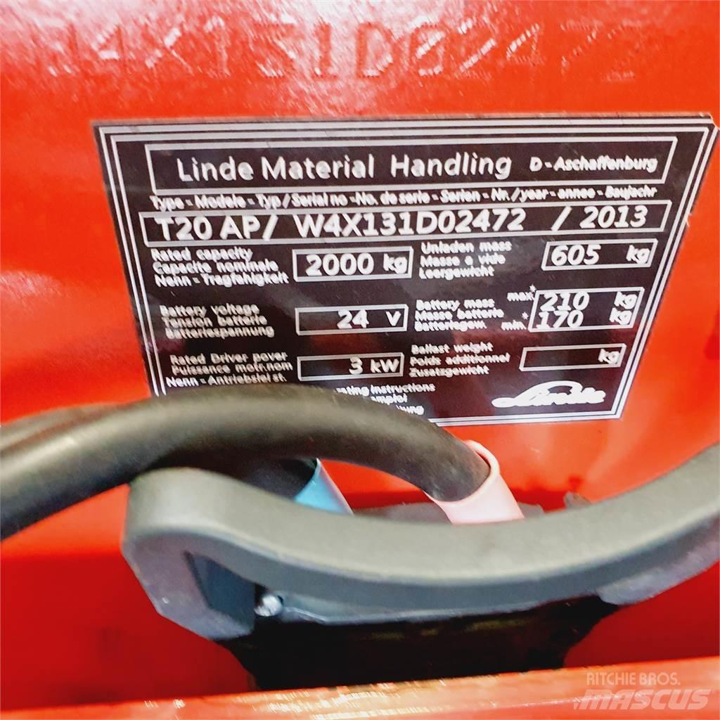 Linde T20AP kurz 低架升降機