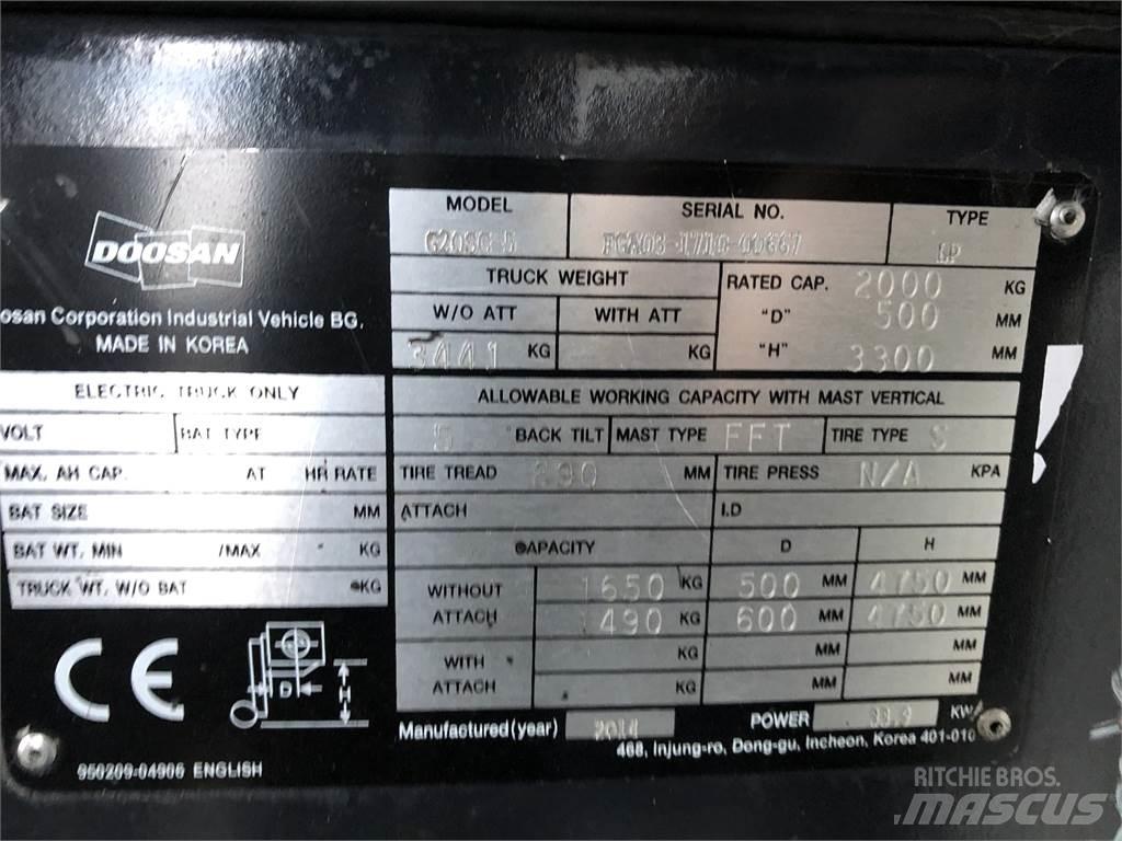 Doosan G20 SC-5 液化石油氣LPG卡車