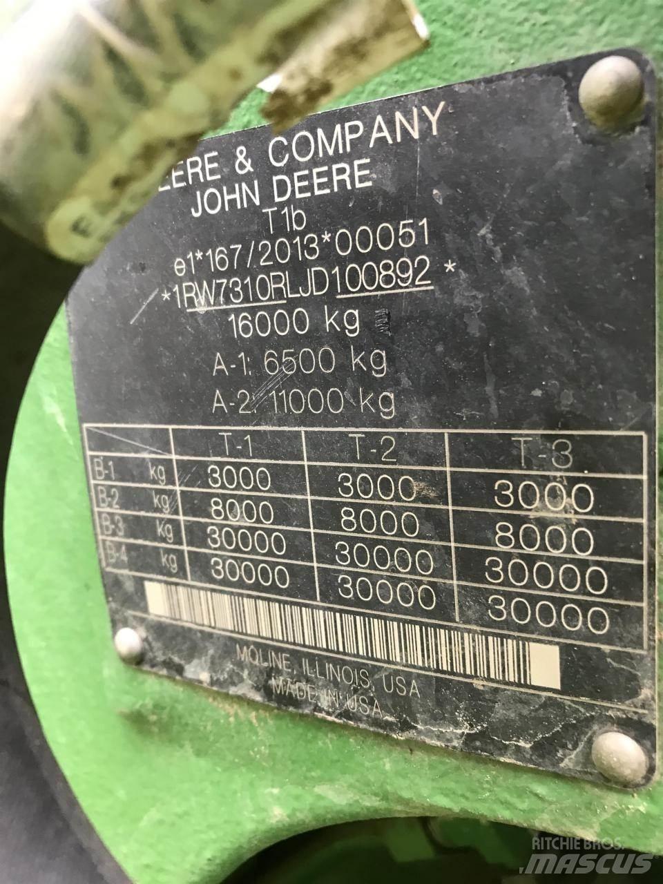 John Deere 7310R 曳引機