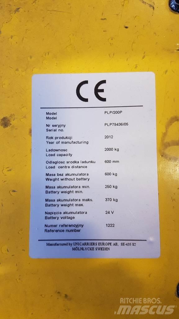 Atlet PLP200 低架升降機