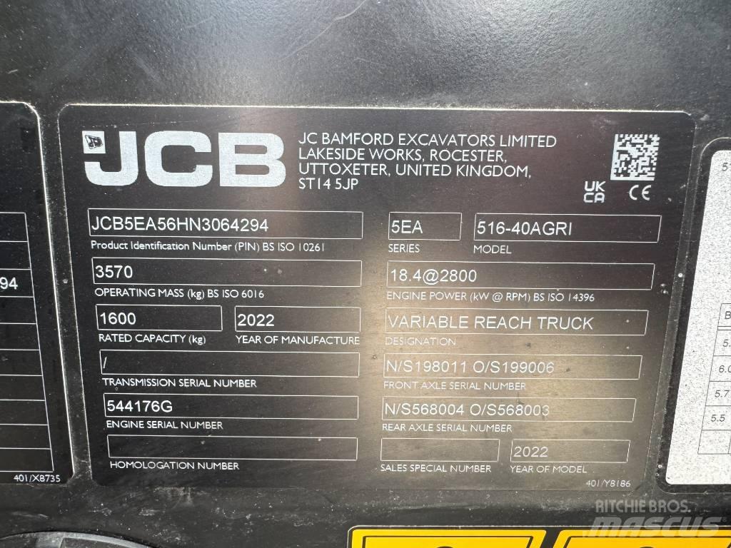 JCB 516-40AGRI 伸縮臂操作車