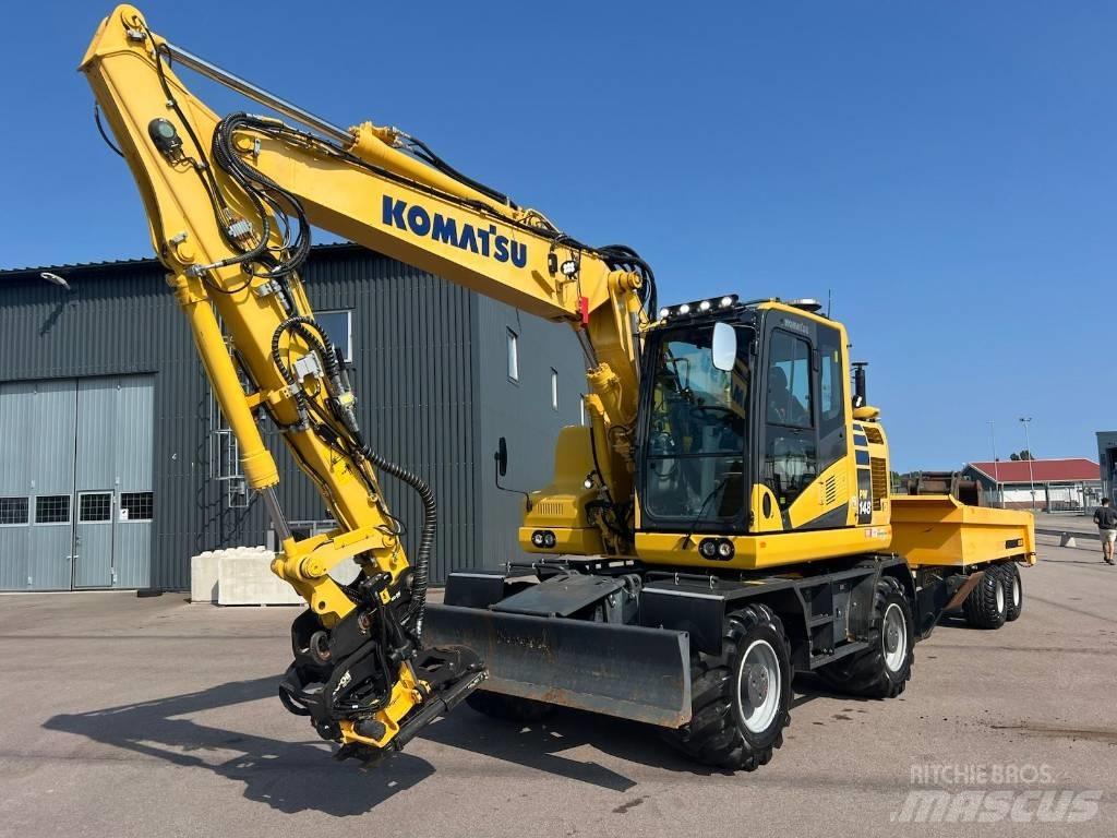 Komatsu PW148-11 旋轉式挖土機/掘鑿機/挖掘機