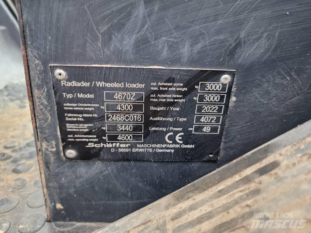 Schäffer 4670Z 輪胎式裝載機