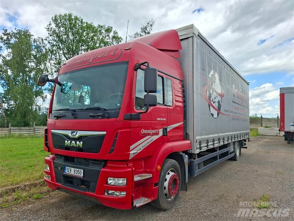 MAN TGM 18.290 平板式/側卸式卡車