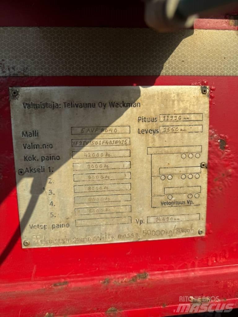 Weckman 5 AVP 8040 木材拖車