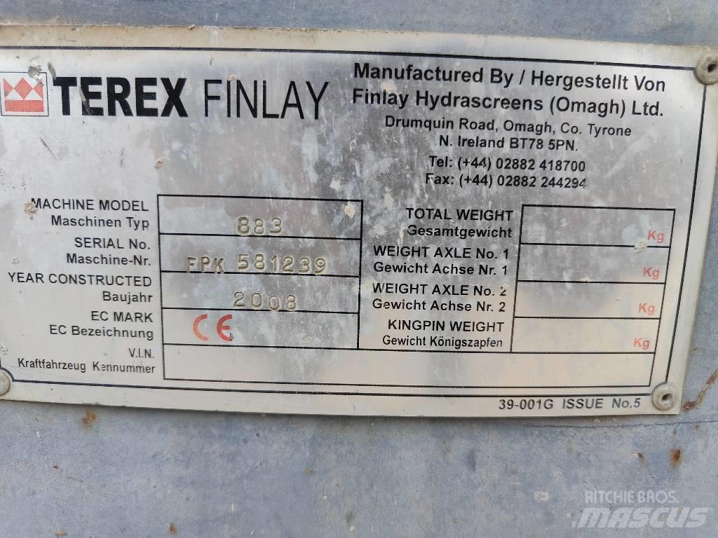 Terex Finlay 883 移動式篩選機