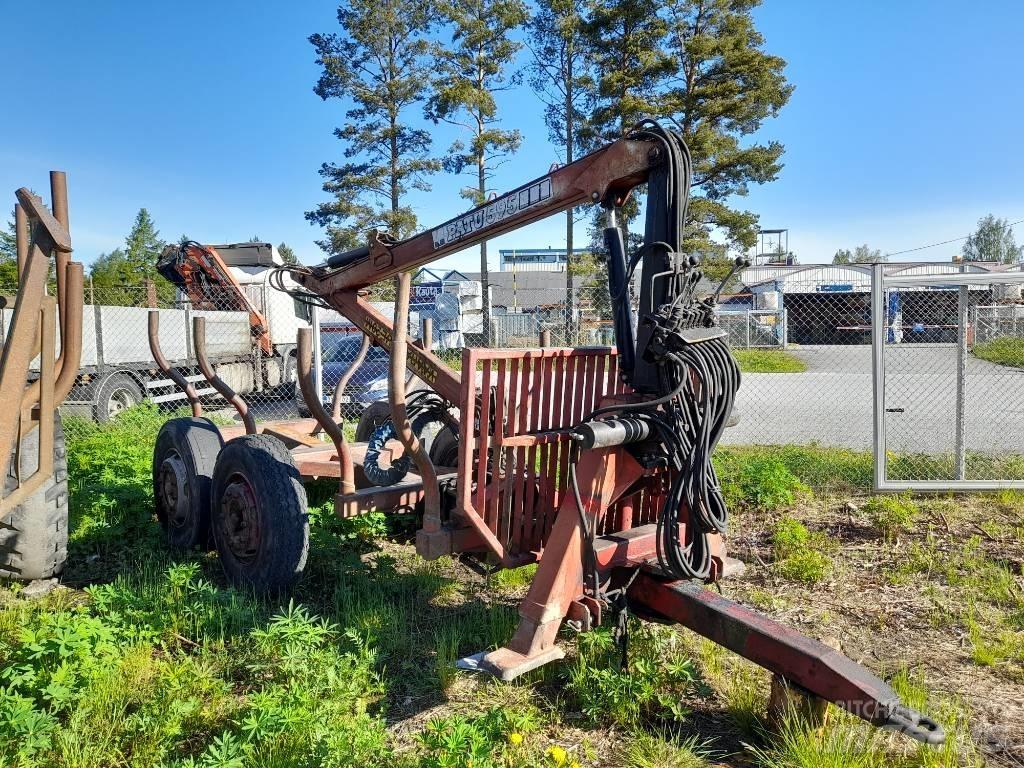 Patu 595+Metsäkärry 起重機和裝載機