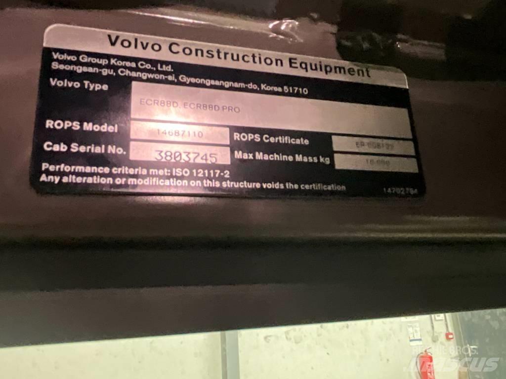 Volvo ECR 88 D 駕駛室與內部