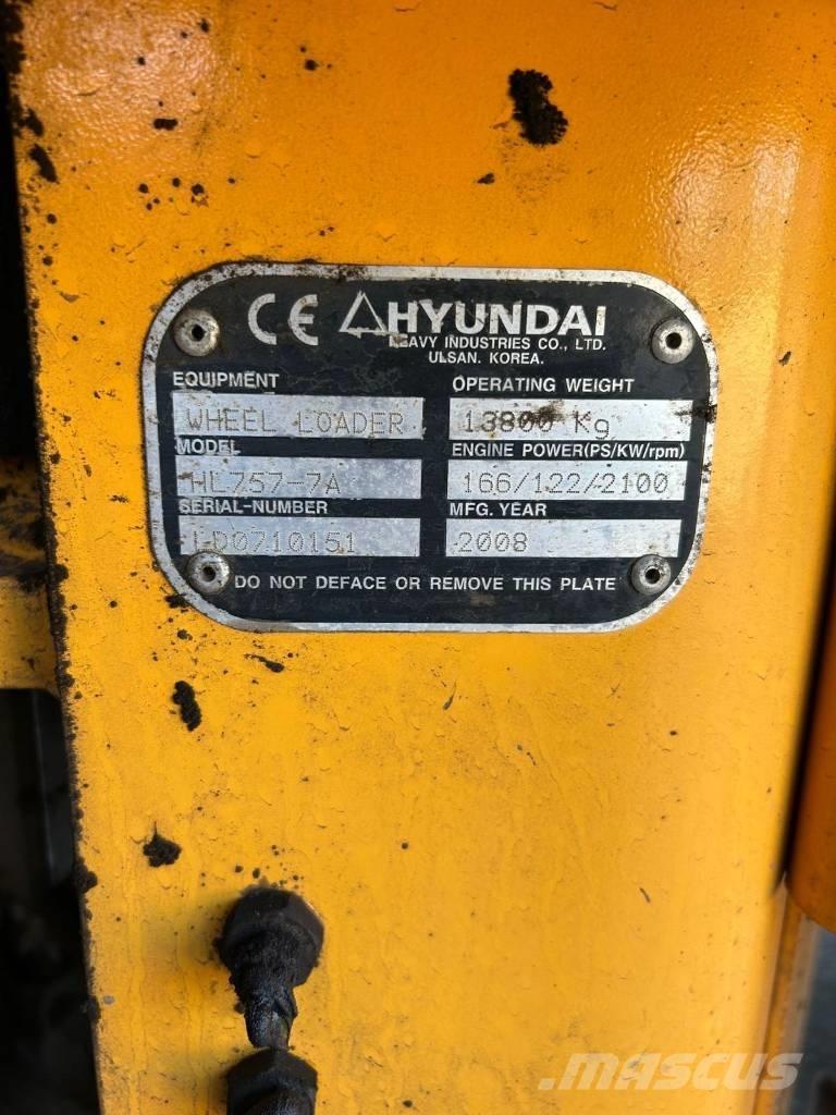 Hyundai HL 757-7 A 輪胎式裝載機