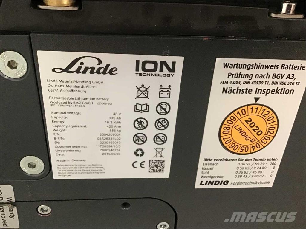 Linde E16 ION 電動堆高機