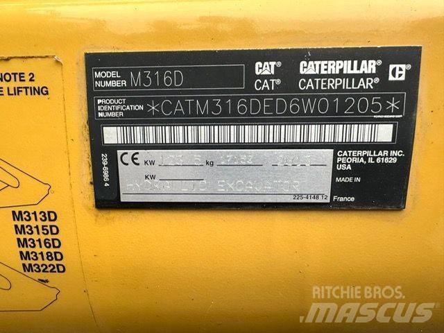 CAT CAT M316D 旋轉式挖土機/掘鑿機/挖掘機