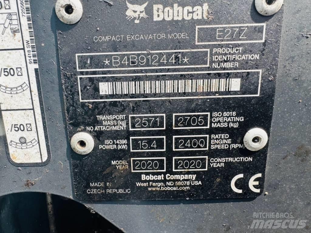 Bobcat E27z 小型挖土機/掘鑿機<7t(小型挖掘機)