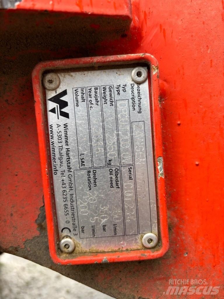 Wimmer Abbruchschere 切割機