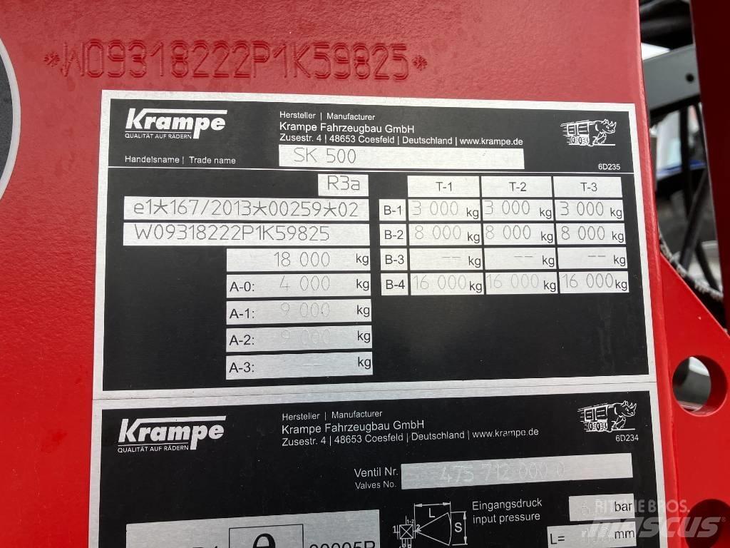 Krampe SK 500 傾卸式拖車