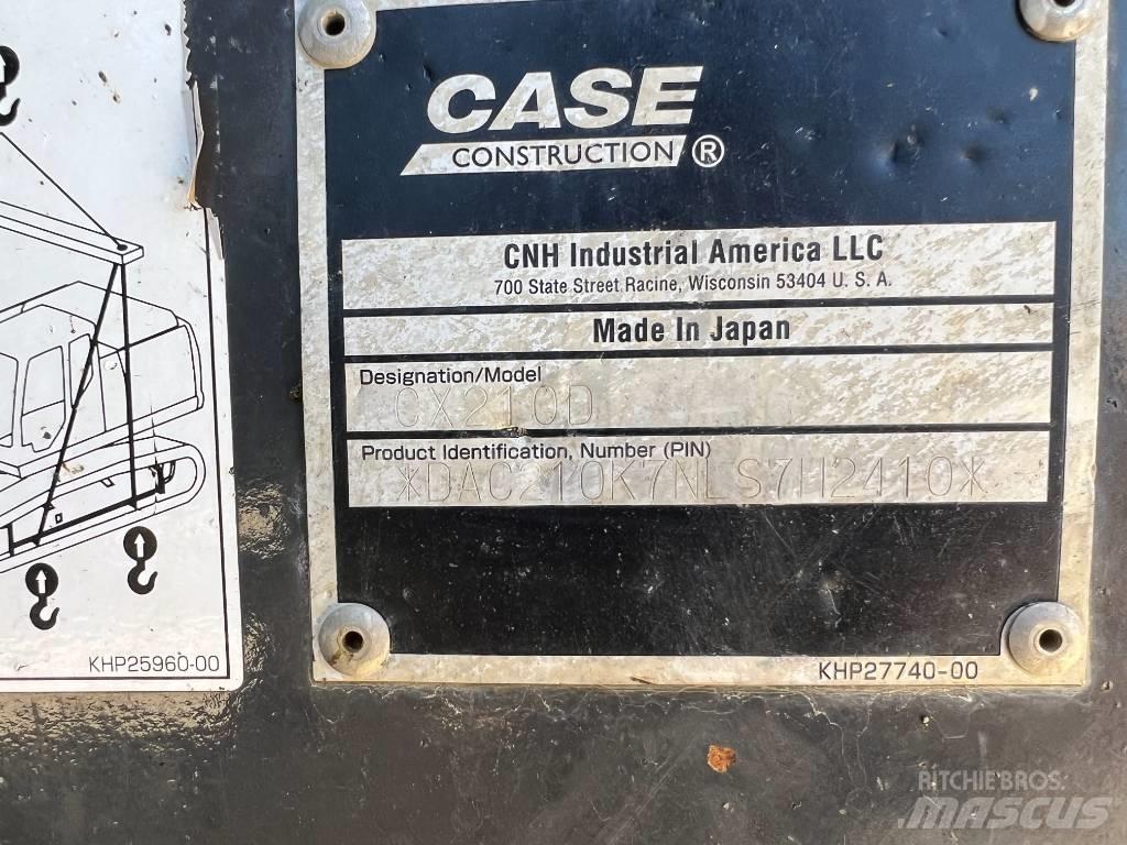 CASE CX 210 D 履帶式 挖土機/掘鑿機/挖掘機