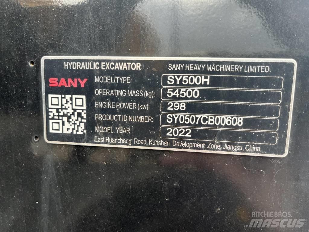Sany SY 500 H 履帶式 挖土機/掘鑿機/挖掘機