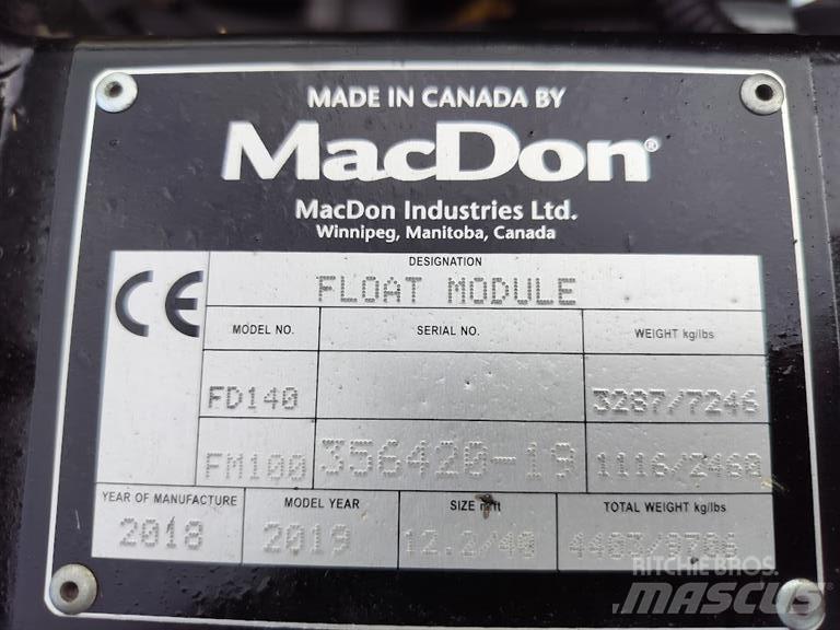 MacDon FD 140 聯合收穫機配件