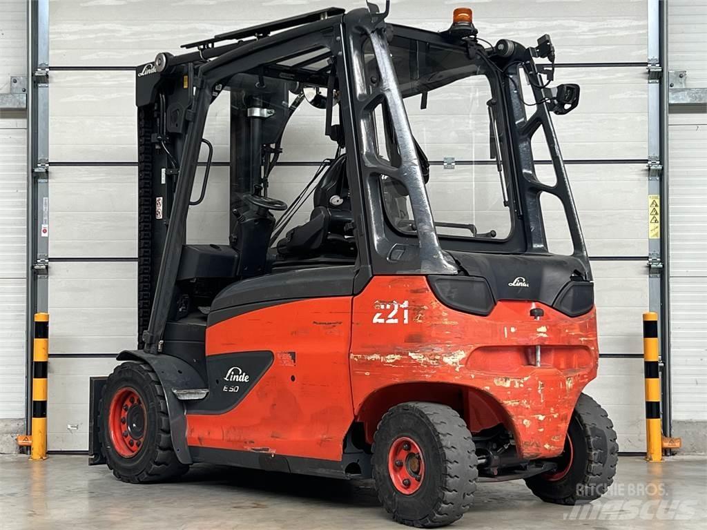 Linde E50HL-01 電動堆高機