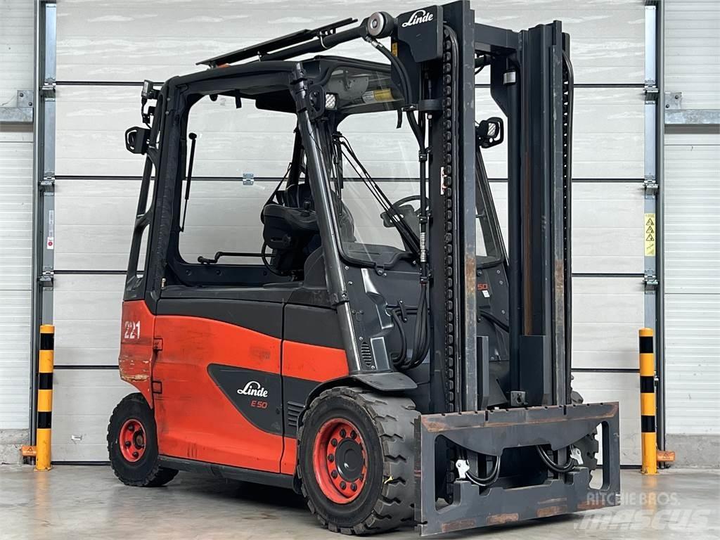 Linde E50HL-01 電動堆高機