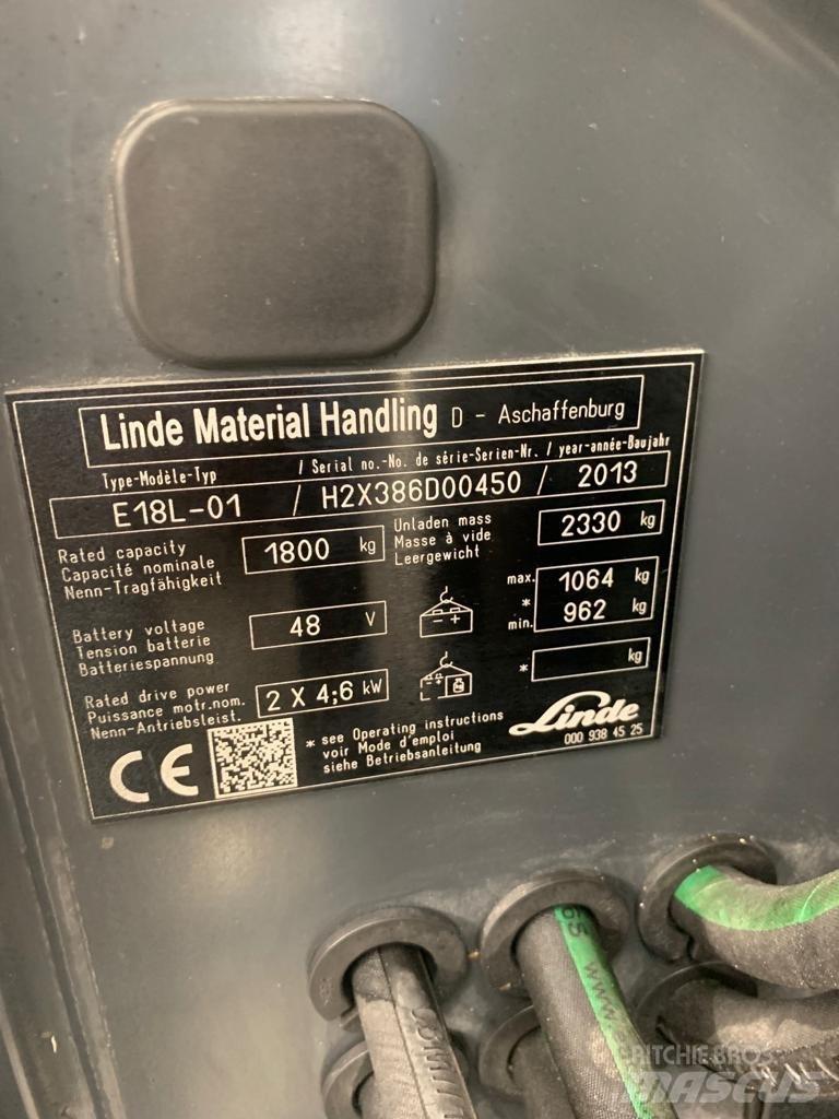Linde E18 L 電動堆高機