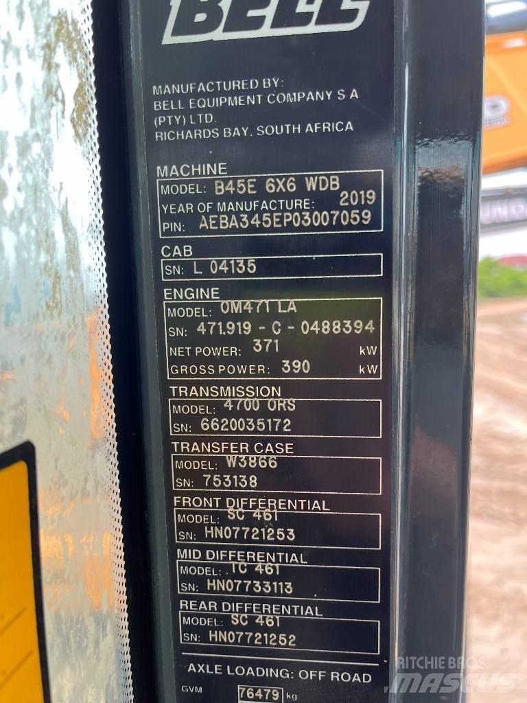 Bell B45E 鉸接式起吊車