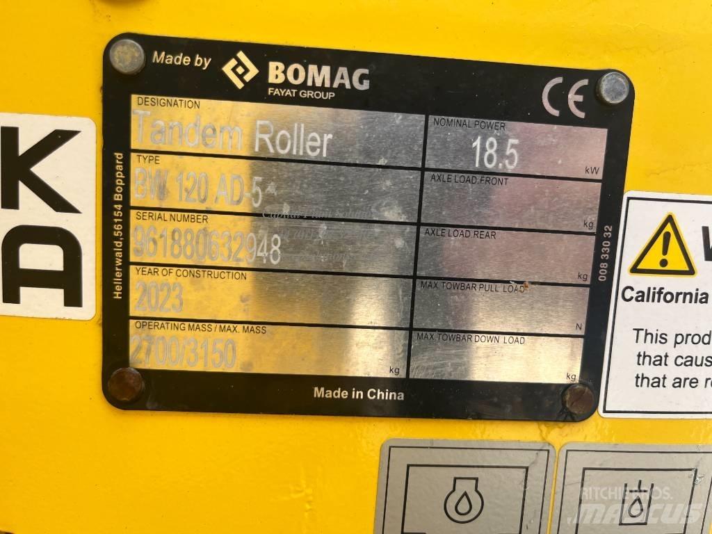 Bomag BW 120 AD-5 雙輪滾壓機